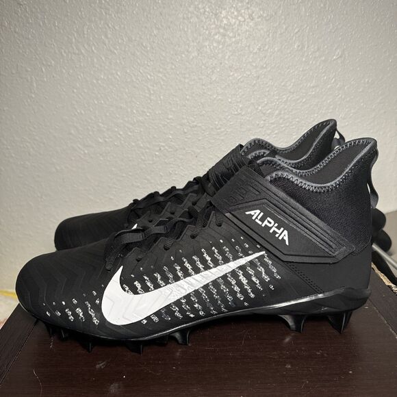 Nike Alpha Menace Pro 2 WD P Football Cleats Black Shoes BV3951-001 Mens 15 Wide - Picture 3 of 6